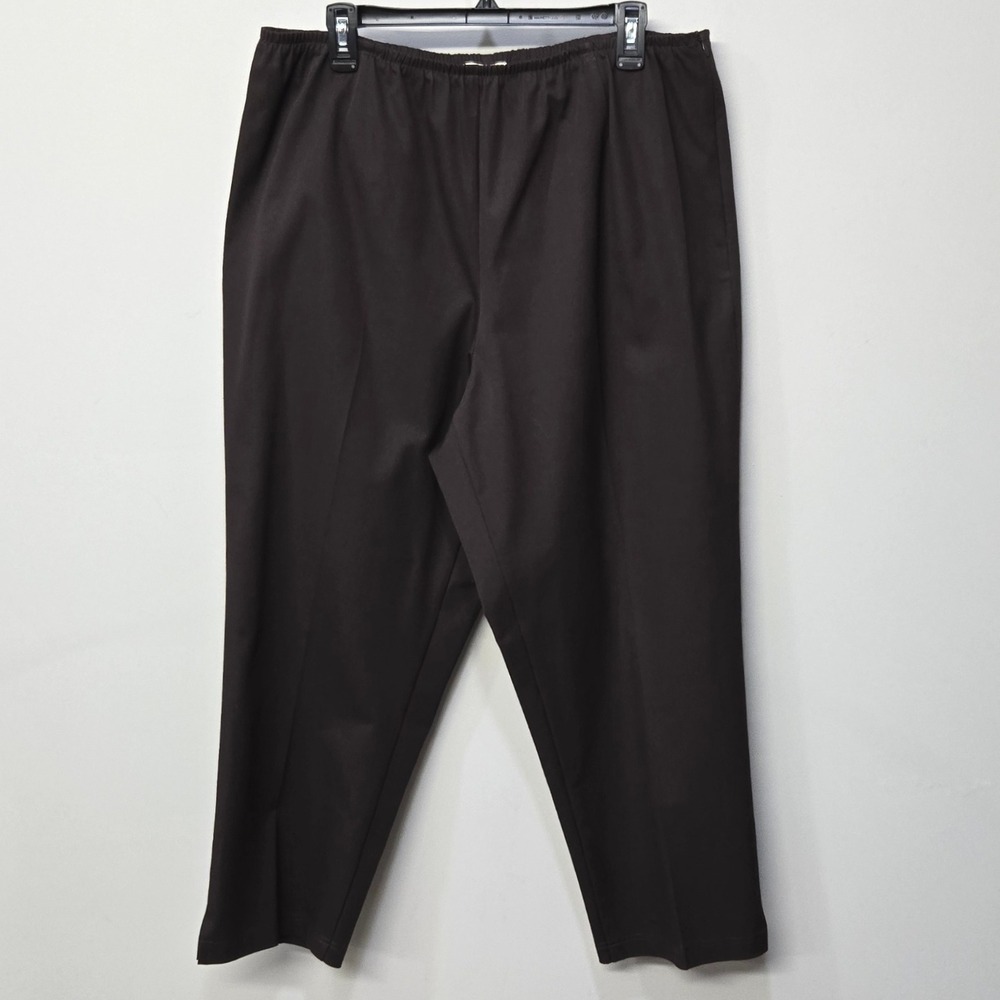 Eileen Fisher Pants Plus Size 1X Chocolate Brown Organic Cotton Comfort Baggy